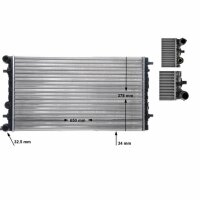 Kühler Motorkühlung mit Schnellkupplungen MAHLE für VW NEW BEETLE (9C1/ 1C1)